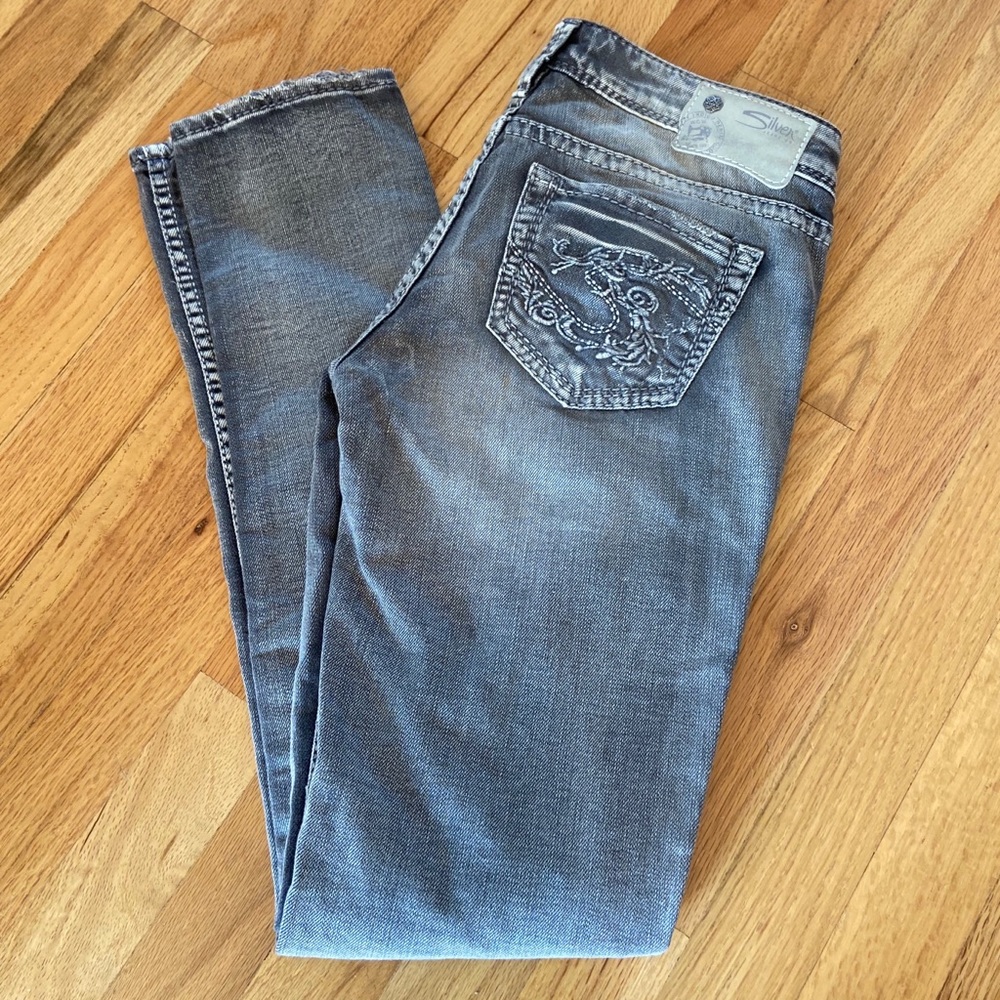 Silver Aiko skinny jeans